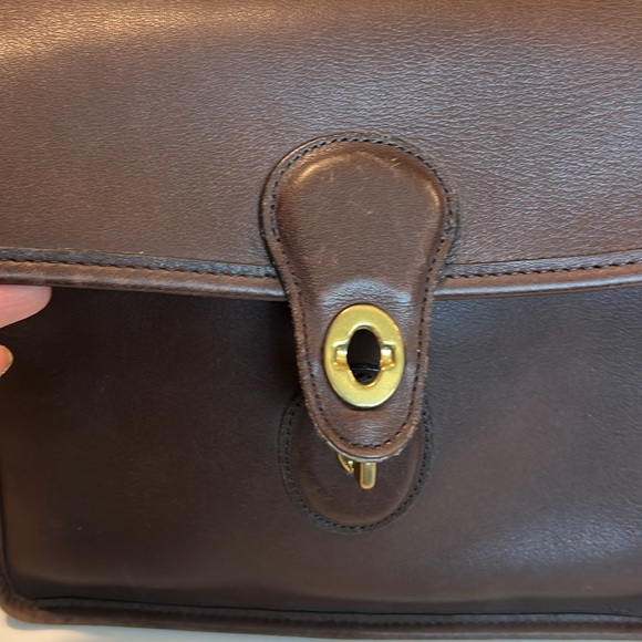 Coach - vintage WILLIS leather crossbody, dark mahogany - Picture 6 of 15